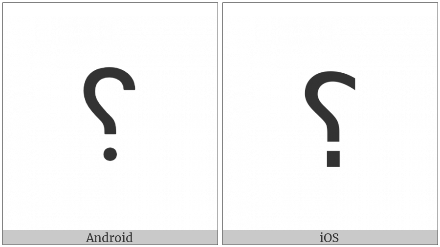 Reversed Question Mark on various operating systems