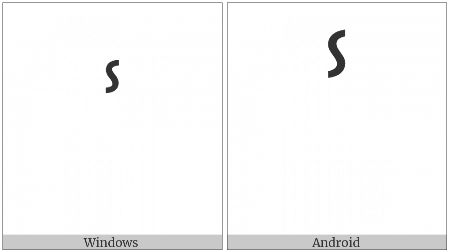 Vertical Tilde on various operating systems