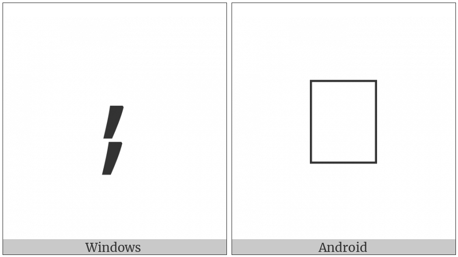 Double Stacked Comma on various operating systems