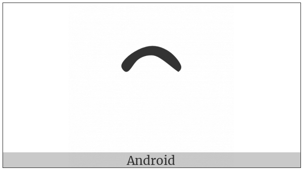 Byzantine Musical Symbol Perispomeni on various operating systems