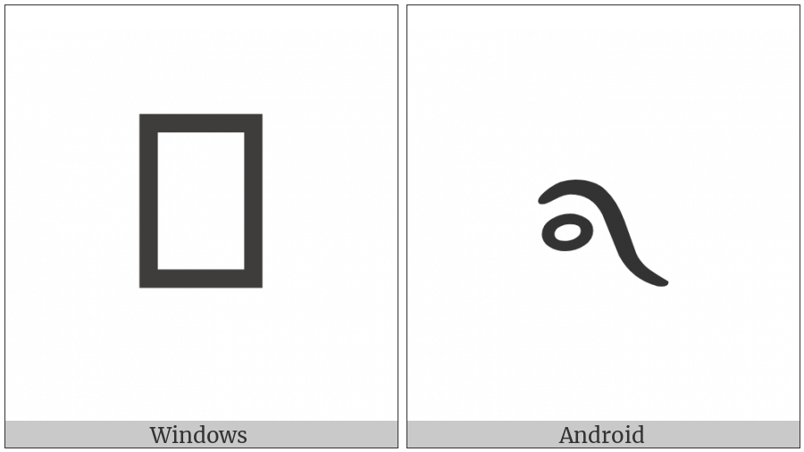 Byzantine Musical Symbol Oligon Archaion on various operating systems
