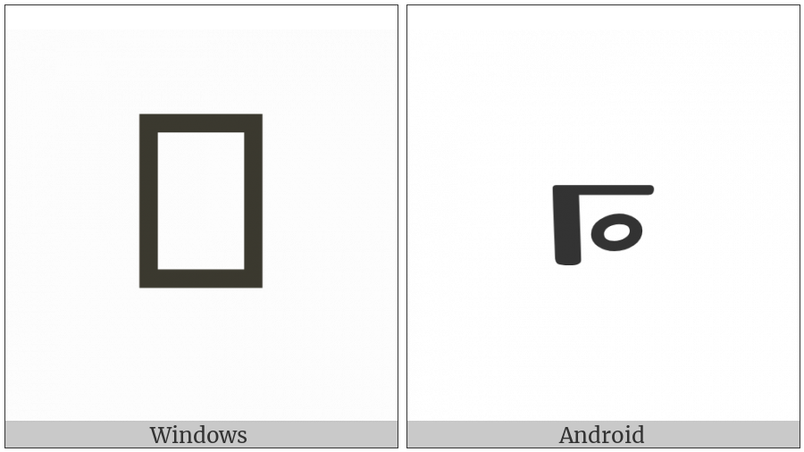 Byzantine Musical Symbol Gorgon Archaion on various operating systems