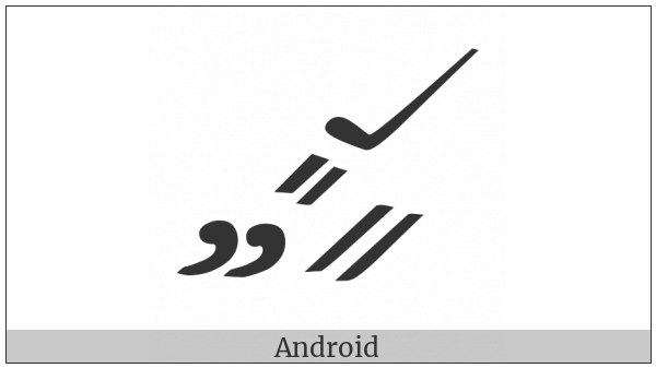Byzantine Musical Symbol Kratimata on various operating systems