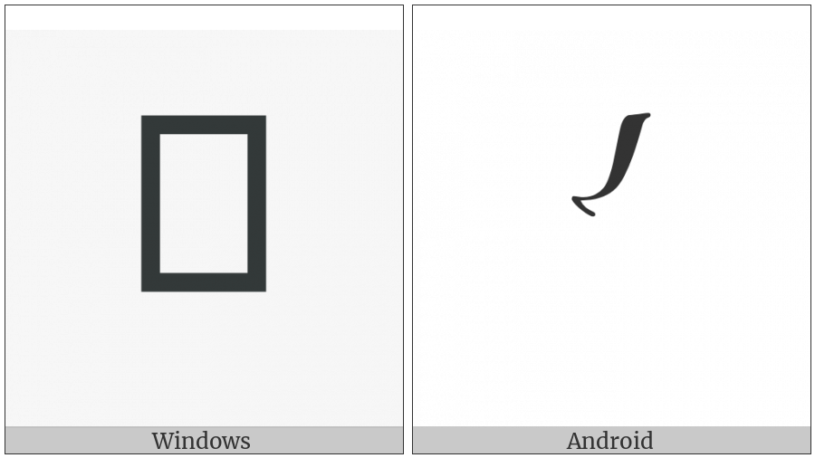 Byzantine Musical Symbol Ypsili on various operating systems