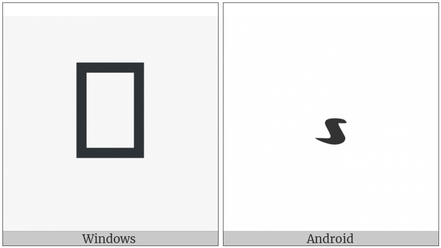 Byzantine Musical Symbol Yporroi on various operating systems
