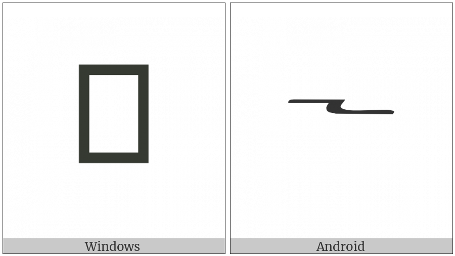 Byzantine Musical Symbol Paraklitiki Neo on various operating systems