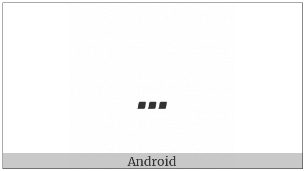 Byzantine Musical Symbol Tripli on various operating systems