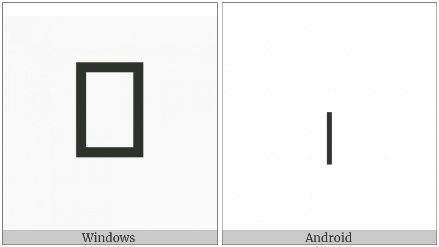 Musical Symbol Short Barline on various operating systems