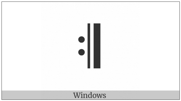 Musical Symbol Right Repeat Sign on various operating systems