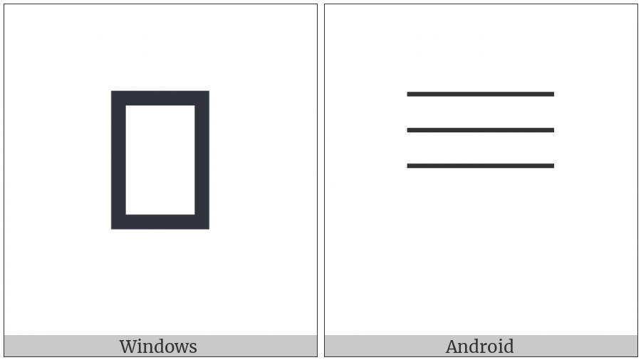 Musical Symbol Three-Line Staff on various operating systems