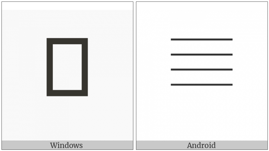Musical Symbol Four-Line Staff on various operating systems