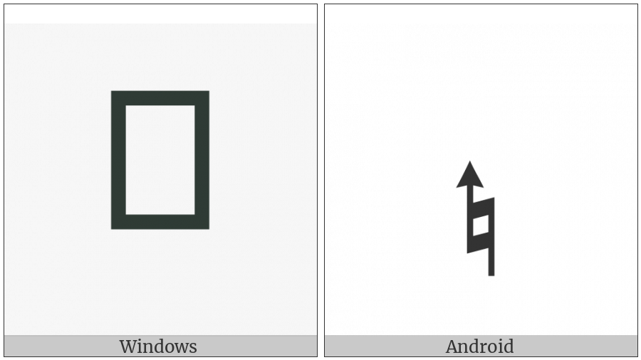 Musical Symbol Natural Up on various operating systems