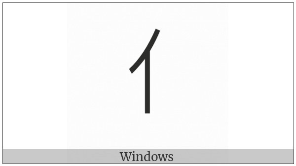 Cjk Radical Person on various operating systems