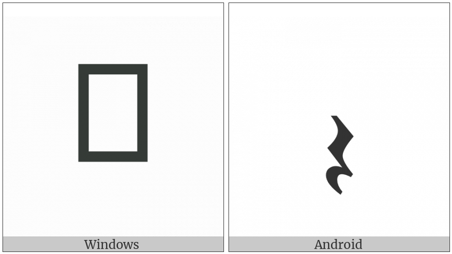 Musical Symbol Quarter Rest on various operating systems