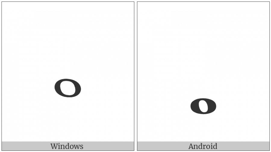 Musical Symbol Whole Note on various operating systems