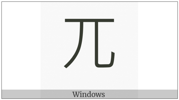 Cjk Radical Lame One on various operating systems
