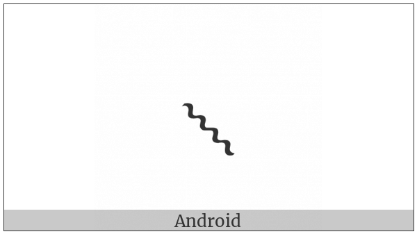 Musical Symbol Glissando Down on various operating systems