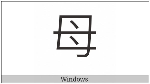 Cjk Radical Mother on various operating systems