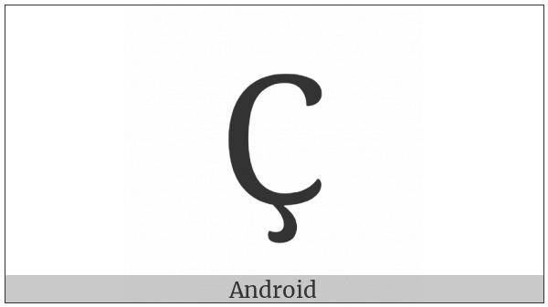 Cyrillic Capital Letter Es With Descender on various operating systems