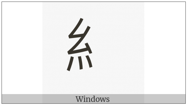 Cjk Radical Silk on various operating systems