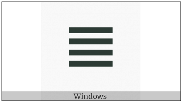 Tetragram For Centre on various operating systems