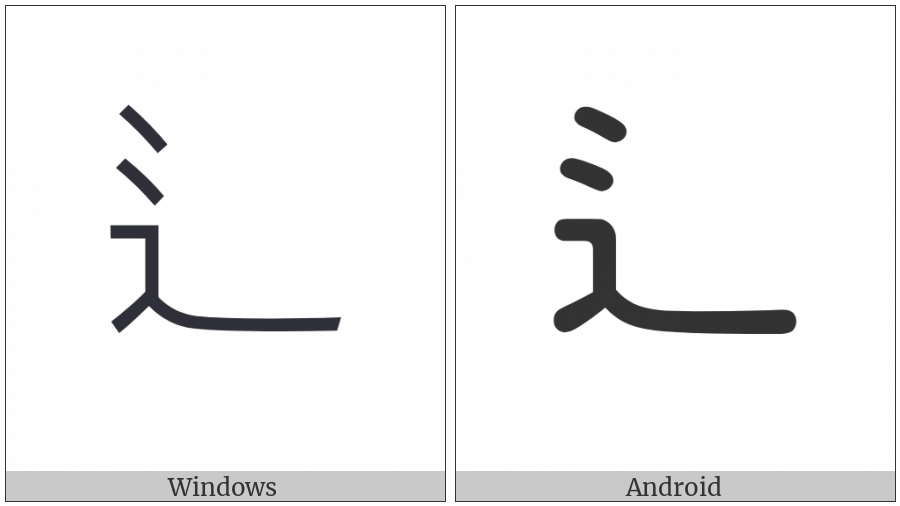 Cjk Radical Walk One on various operating systems