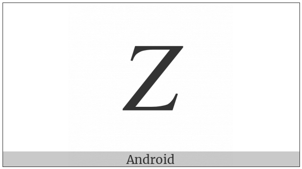 Mathematical Italic Capital Z on various operating systems