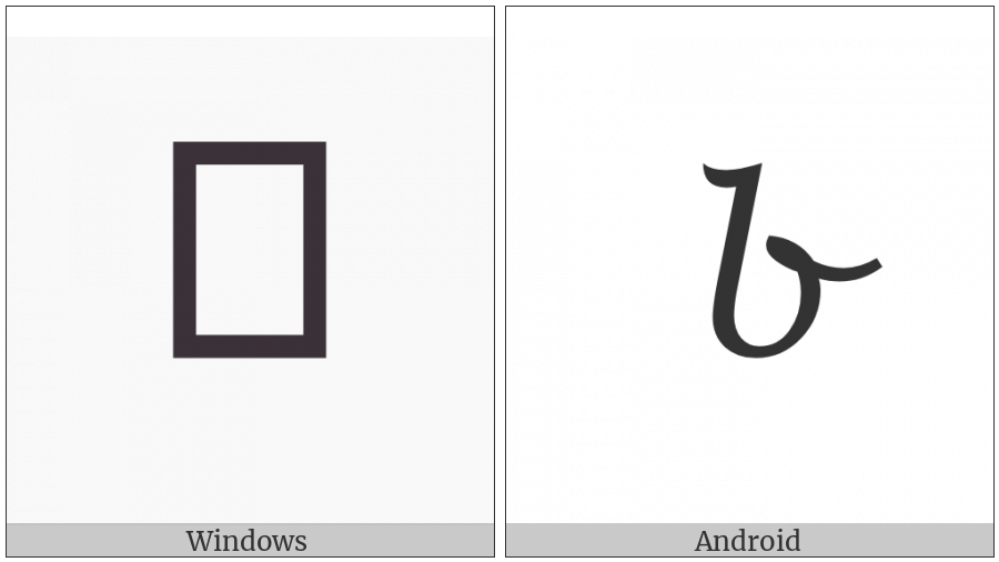 Mathematical Bold Script Small B on various operating systems