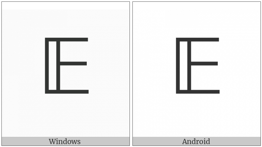 Mathematical Double-Struck Capital E on various operating systems