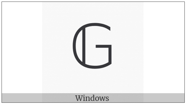 Mathematical Double-Struck Capital G on various operating systems