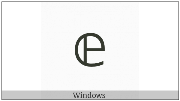 Mathematical Double-Struck Small E on various operating systems