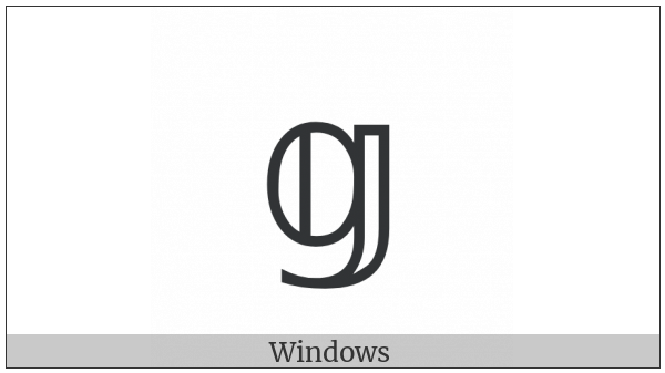Mathematical Double-Struck Small G on various operating systems