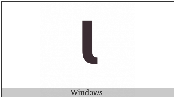 Mathematical Sans-Serif Bold Small L on various operating systems