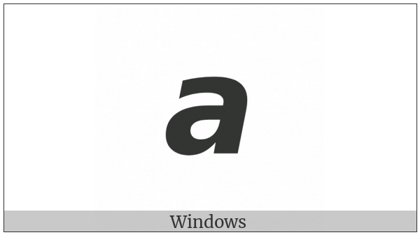 Mathematical Sans-Serif Bold Italic Small A on various operating systems