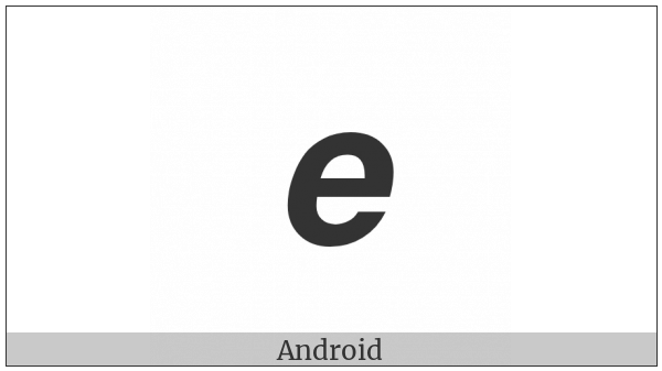 Mathematical Sans-Serif Bold Italic Small E on various operating systems