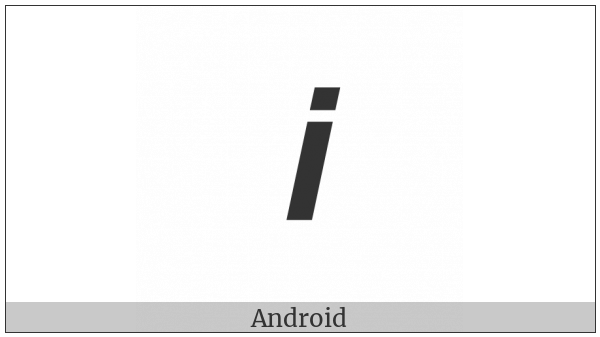 Mathematical Sans-Serif Bold Italic Small I on various operating systems