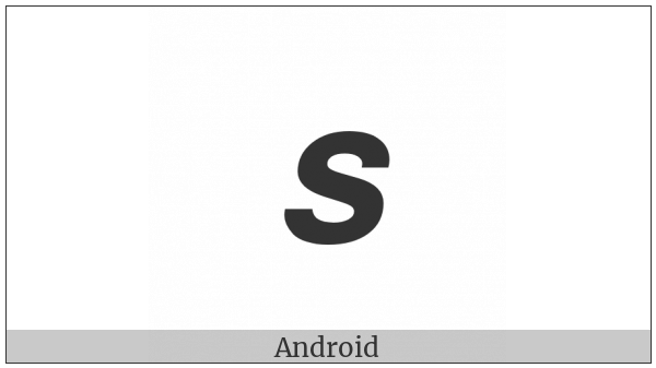 Mathematical Sans-Serif Bold Italic Small S on various operating systems