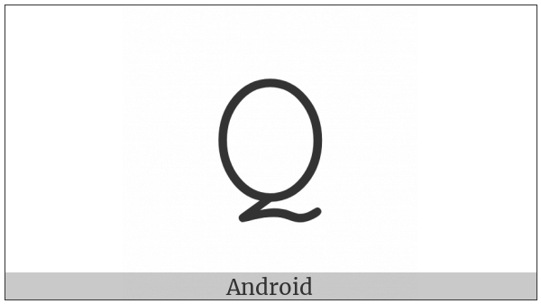 Mathematical Monospace Capital Q on various operating systems