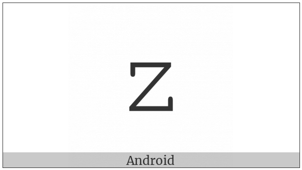 Mathematical Monospace Small Z on various operating systems