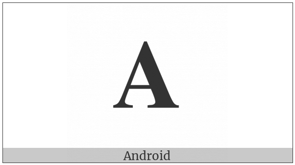 Mathematical Bold Capital Alpha on various operating systems