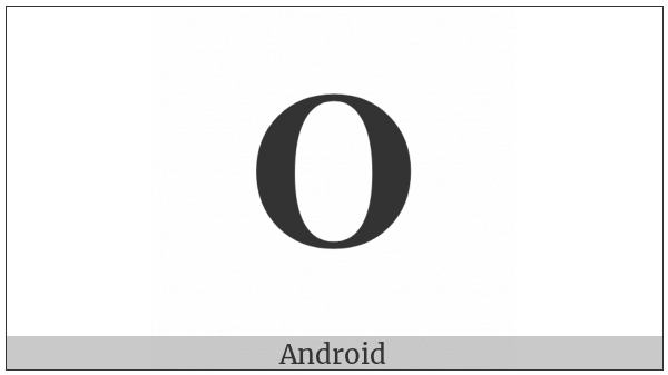 Mathematical Bold Capital Omicron on various operating systems