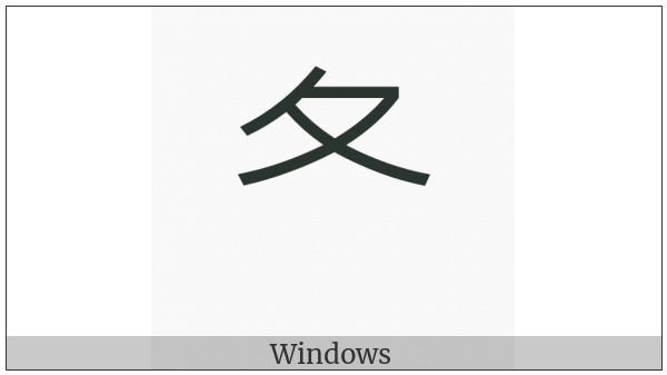 Kangxi Radical Go on various operating systems