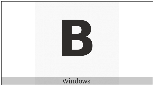 Mathematical Sans-Serif Bold Capital Beta on various operating systems