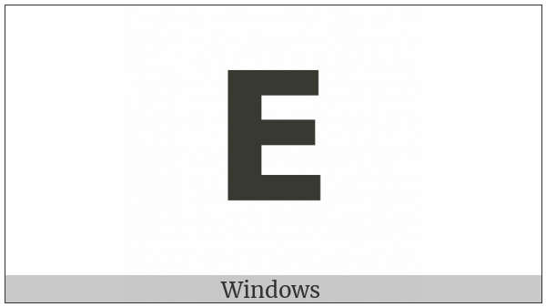 Mathematical Sans-Serif Bold Capital Epsilon on various operating systems