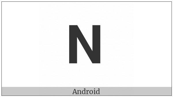 Mathematical Sans-Serif Bold Capital Nu on various operating systems