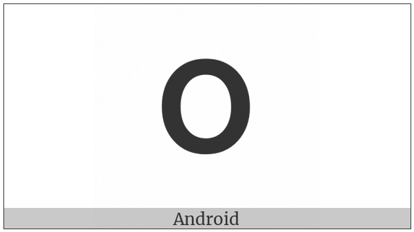 Mathematical Sans-Serif Bold Capital Omicron on various operating systems