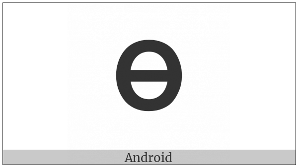 Mathematical Sans-Serif Bold Capital Theta Symbol on various operating systems