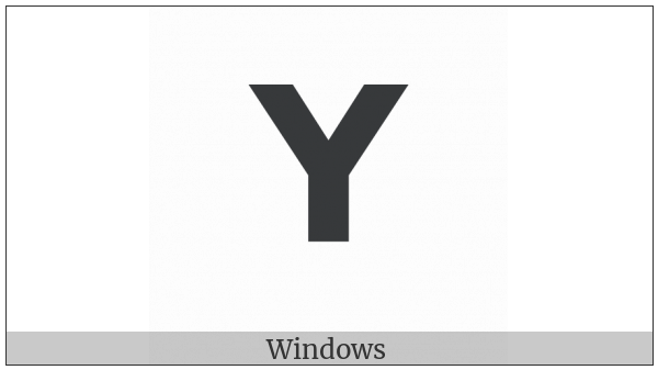 Mathematical Sans-Serif Bold Capital Upsilon on various operating systems