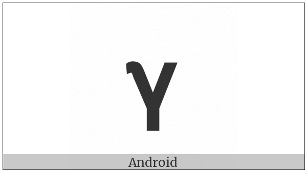 Mathematical Sans-Serif Bold Small Gamma on various operating systems