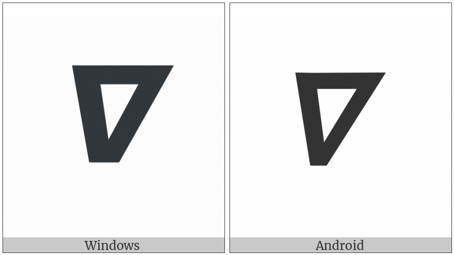 Mathematical Sans-Serif Bold Italic Nabla on various operating systems